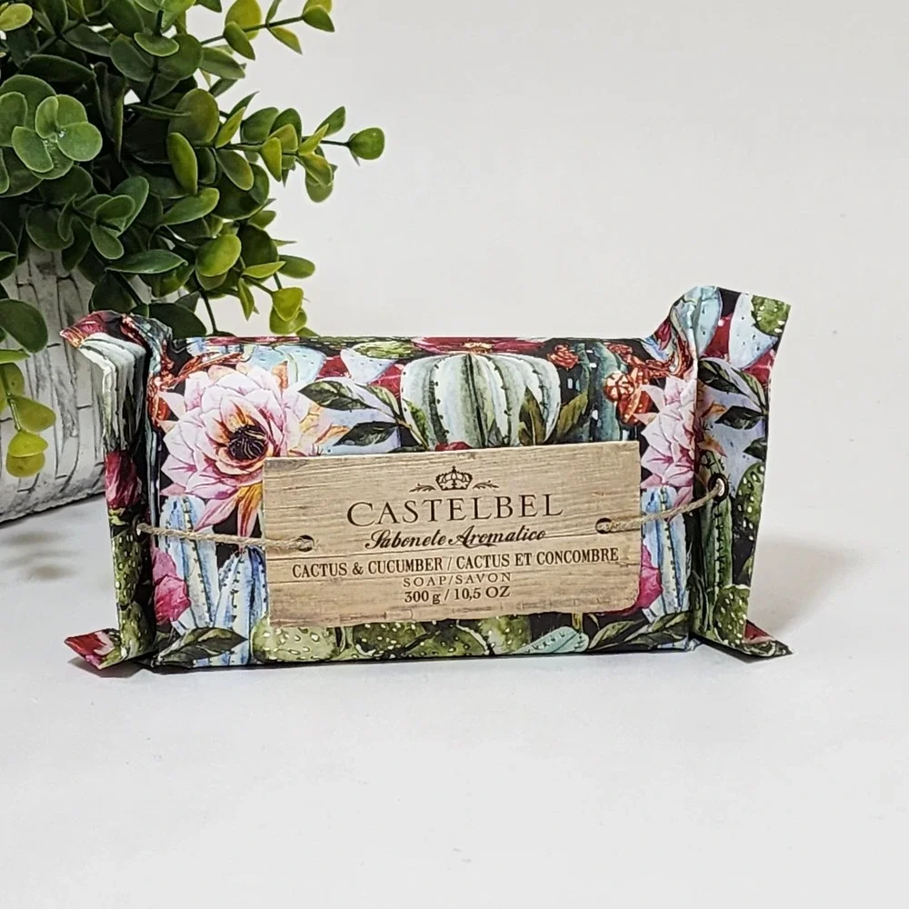 Castelbel Cactus & Cucumber Scented Soap Bar 10.5 oz 300 g